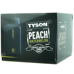 Tyson Peach Watermelon Vape 10 Pack flum, pebble, disposable, vape, disposable vape, nicotine, 50mg,Peach, watermelon, peach watermelon 7000, puffs, 7000 puffs, rechargeable