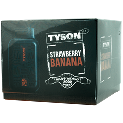 Tyson Strawberry Banana 10 Pack tyson, disposable, vape, disposable vape, nicotine, 50mg, strawberry, banana, strawberry banana, 7000, puffs, 7000 puffs, rechargeable