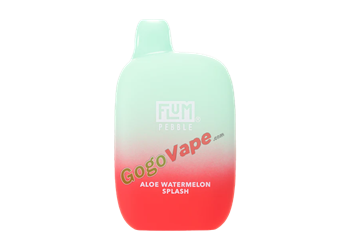 Flum Pebble Aloe Watermelon Splash 10 Pack flum, pebble, flum pebble, disposable, vape, disposable vape, nicotine, 50mg, pineapple, coconut, pineapple coconut, 6000, puffs, 6000 puffs, rechargeable