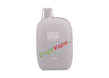 Flum Pebble Clear 10 Pack flum, pebble, flum pebble, disposable, vape, disposable vape, nicotine, 50mg, clear, 6000, puffs, 6000 puffs, rechargeable