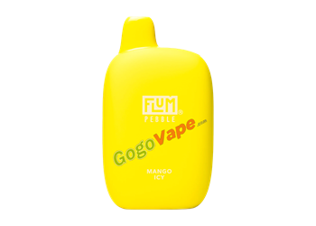 Flum Pebble Mango Icy 10 Pack flum, pebble, disposable, vape, disposable vape, nicotine, 50mg, mango, mango icy, icy, 6000, puffs, 6000 puffs, rechargeable