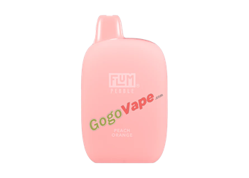 Flum Pebble Peach Orange 10 Pack flum, pebble, flum pebble, disposable, vape, disposable vape, nicotine, 50mg, peach, orange, peach orange, 6000, puffs, 6000 puffs, rechargeable