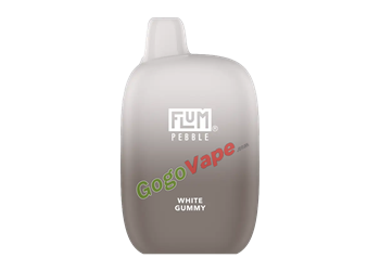 Flum Pebble White Gummy 10 Pack flum, pebble, flum pebble, disposable, vape, disposable vape, nicotine, 50mg, white, gummy, white gummy, 6000, puffs, 6000 puffs, rechargeable