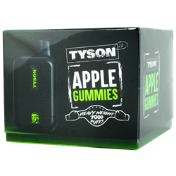 Tyson Apple Gummies 10 Pack tyson, disposable, vape, disposable vape, nicotine, 50mg,apple, gummies, apple gummies 7000, puffs, 7000 puffs, rechargeable