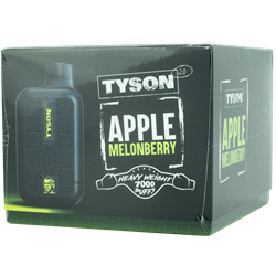 Tyson Apple MelonBerry 10 Pack  tyson, disposable, vape, disposable vape, nicotine, 50mg, apple melonberry, apple, melonberry, 7000, puffs, 7000 puffs, rechargeable