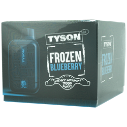 Tyson Frozen Blueberry 10 Pack  tyson, disposable, vape, disposable vape, nicotine, 50mg, frozen blueberry, frozen, blueberry, 7000, puffs, 7000 puffs, rechargeable